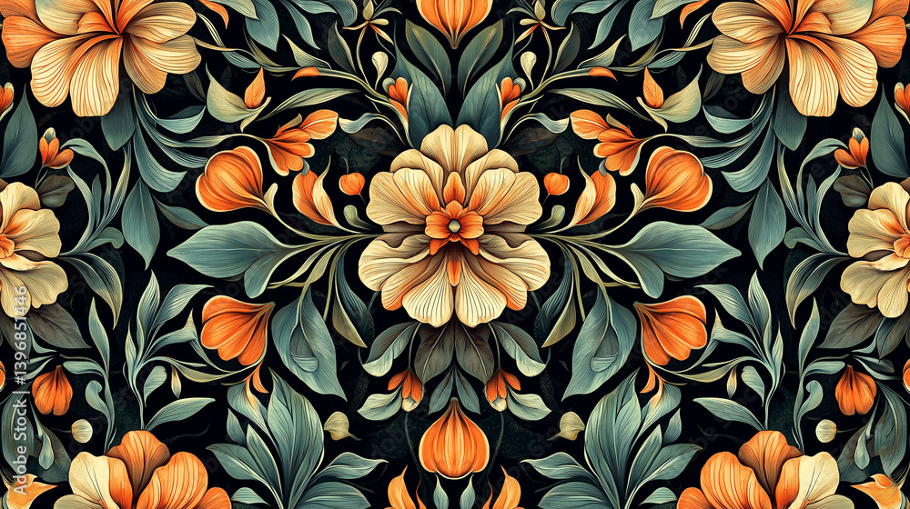 seamless floral pattern seamless floral pattern