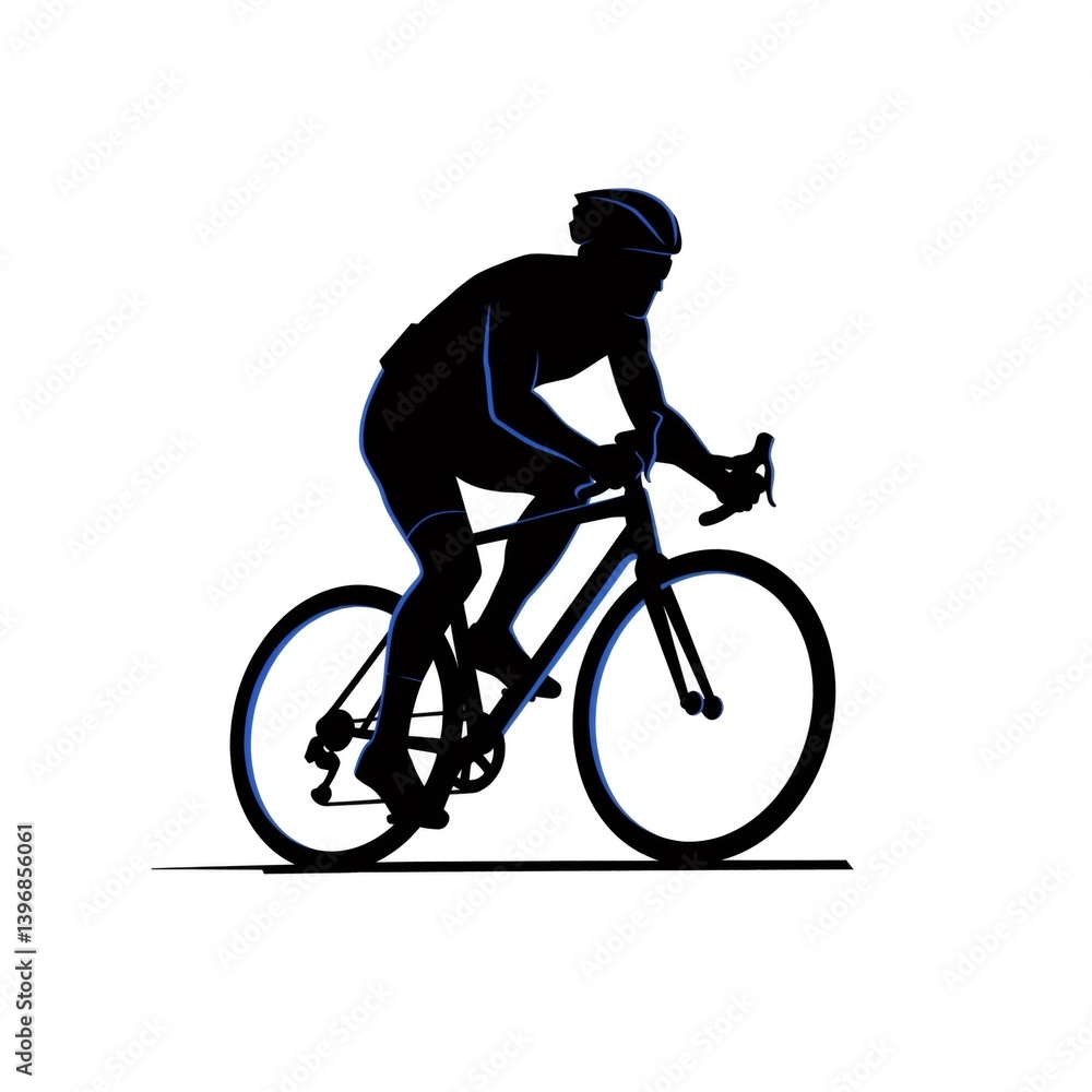 Obraz premium Professional cyclist riding a road bike in competition