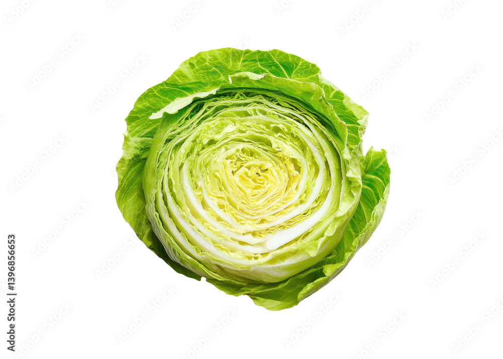Cut cabbage on white background. Fresh, healthy vegetable, ingredient for salad. Cut cabbage on white background. Fresh, healthy vegetable, ingredient for salad.