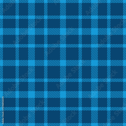 Iridescent water blue and Neon prussian blue Seamless Tartan Textile Design