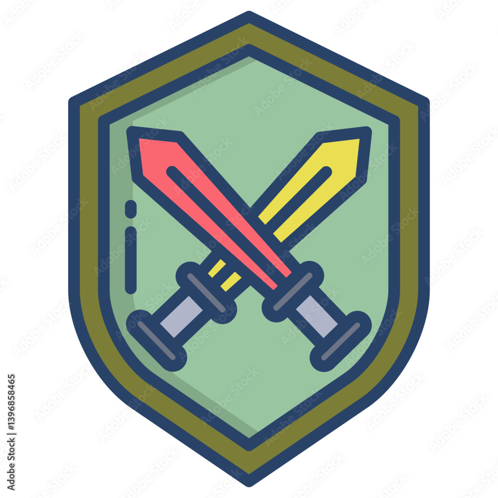 Linear color Shield icon Linear color Shield icon