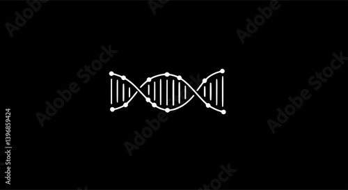  OutlineFilledVectorSign ofvs - dna vector icon . double helix . isolated transparent . outline and filled version 
