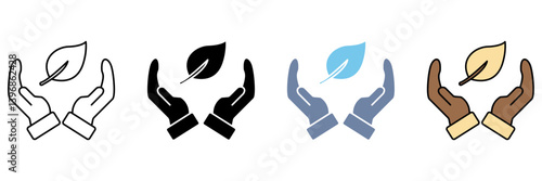 eco friendly concept line icon. Simple element illustration.