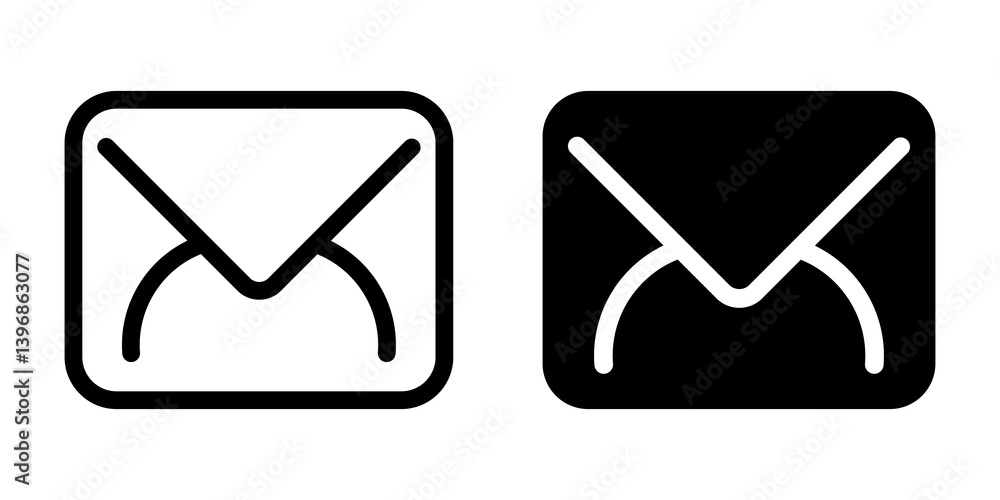 Envelope or Email glyph icon