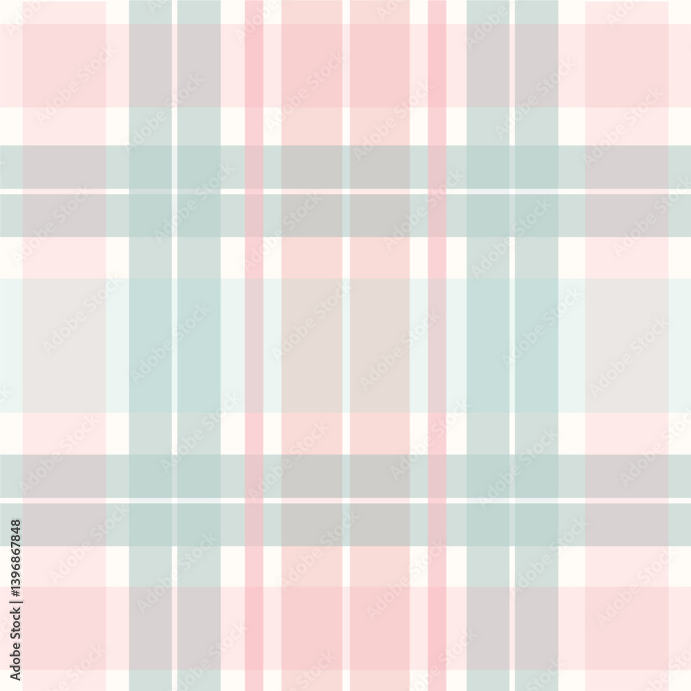 Check plaid pattern in pink and beige. Seamless light pastel houndstooth tartan for dress, jacket, coat, scarf, other modern spring summer autumn winter fashion fabric design. Check plaid pattern in pink and beige. Seamless light pastel houndstooth tartan for dress, jacket, coat, scarf, other modern spring summer autumn winter fashion fabric design.