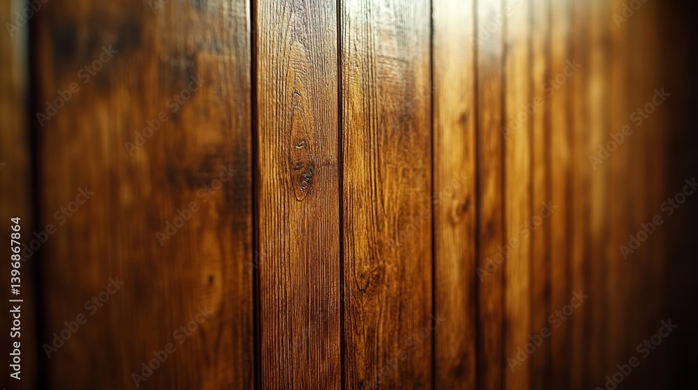 Obraz premium Warm textured wood planks create rustic background
