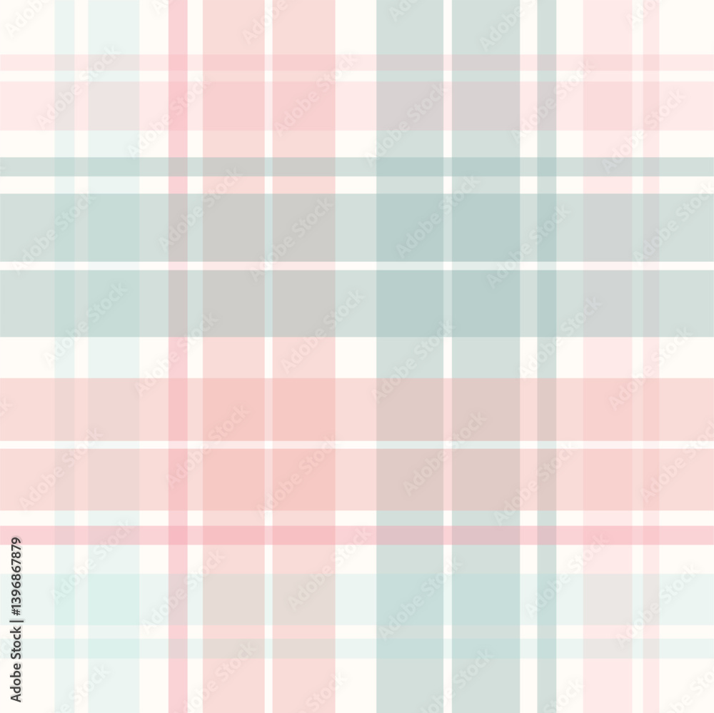 Check plaid pattern in pink and beige. Seamless light pastel houndstooth tartan for dress, jacket, coat, scarf, other modern spring summer autumn winter fashion fabric design. Check plaid pattern in pink and beige. Seamless light pastel houndstooth tartan for dress, jacket, coat, scarf, other modern spring summer autumn winter fashion fabric design.