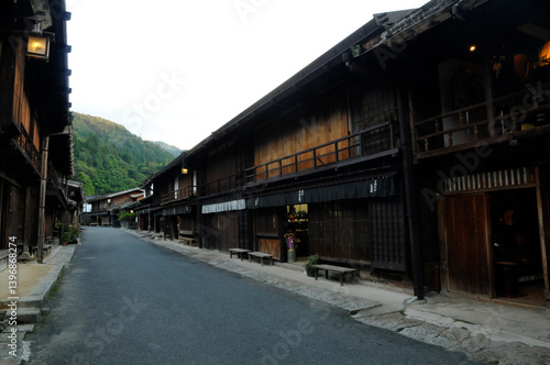 Old townscape of Japan, kisoji, tsumagojuku, 日本の古い街並み, 木曽路, 妻籠宿