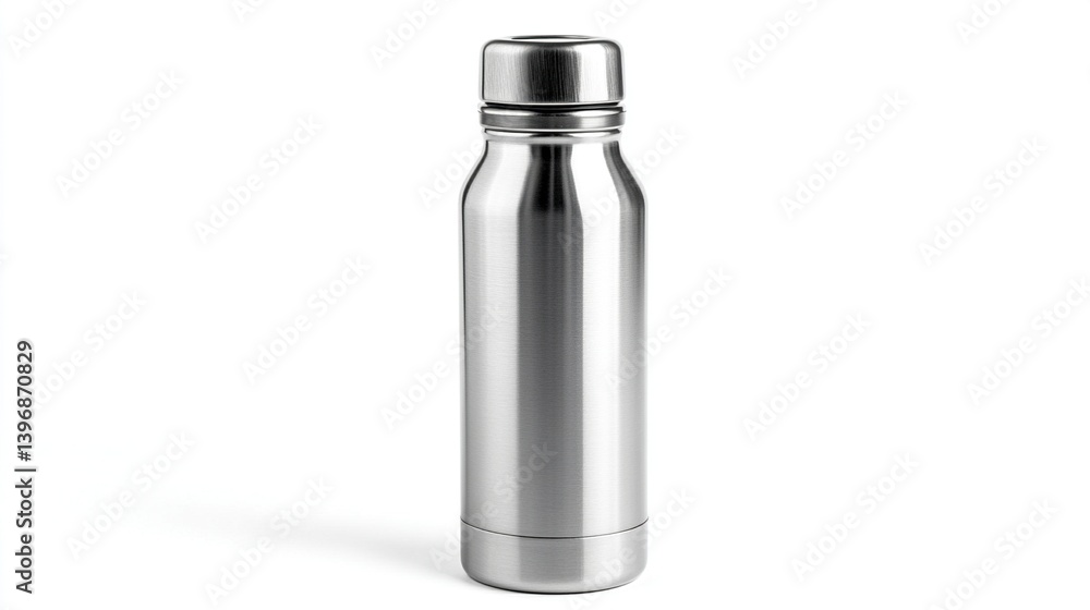 Stainless steel water bottle isolated on white. (1) Stainless steel water bottle isolated on white. (1)