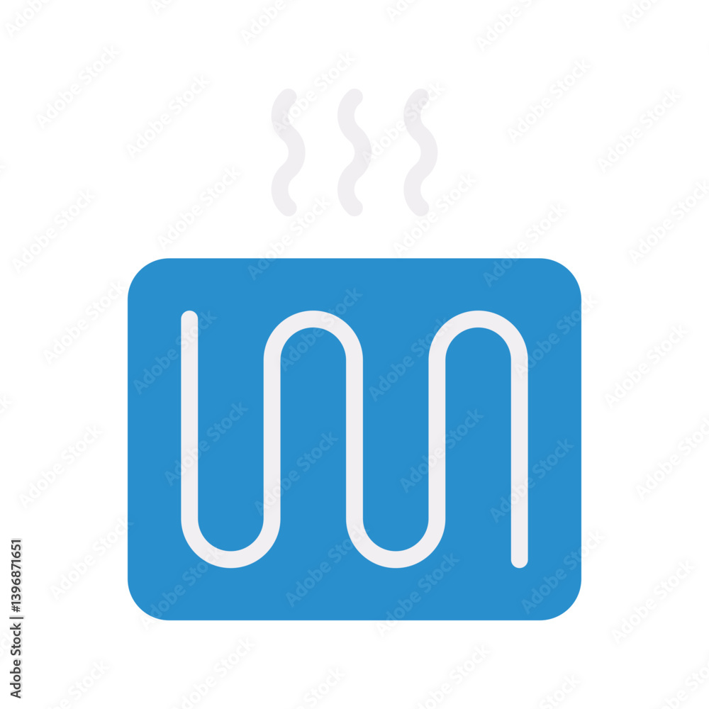 Heating Element icon vector image. Suitable for mobile apps, web apps and print media. Heating Element icon vector image. Suitable for mobile apps, web apps and print media.