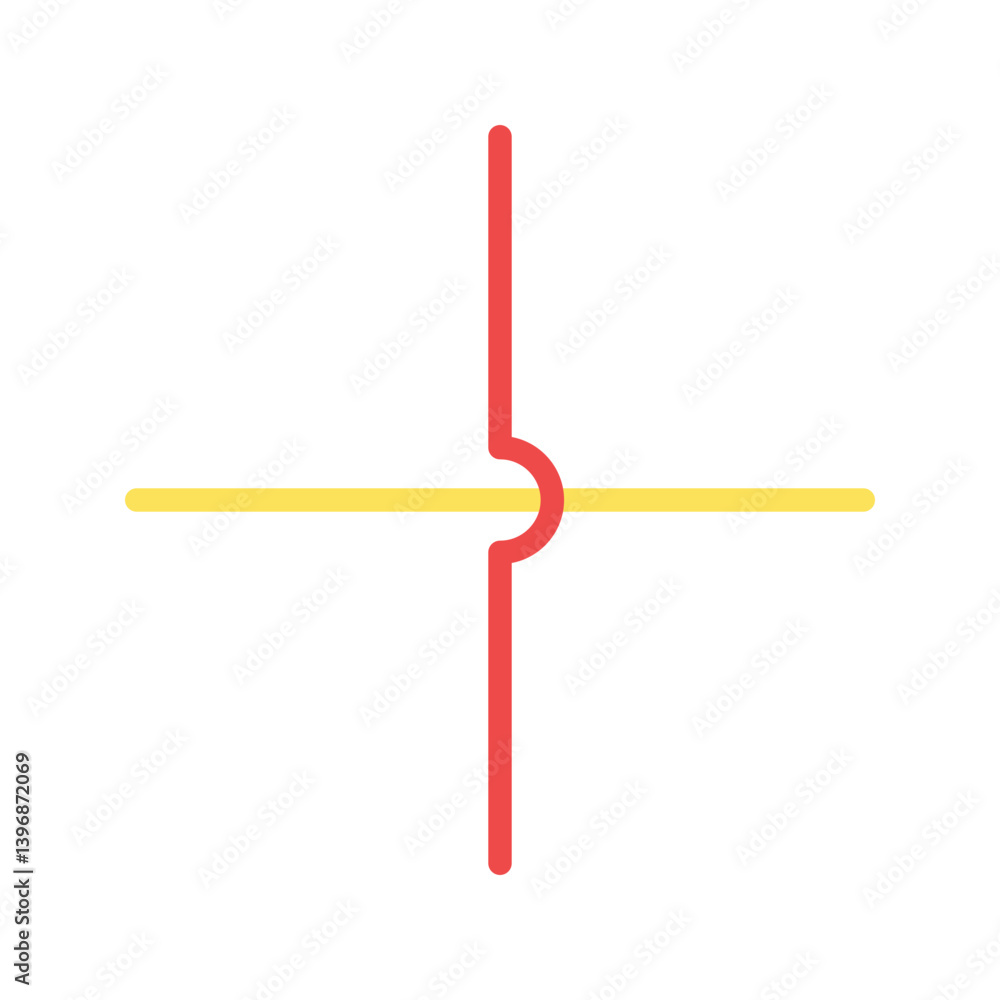 Wires Crossed Not Joined icon vector image. Suitable for mobile apps, web apps and print media. Wires Crossed Not Joined icon vector image. Suitable for mobile apps, web apps and print media.