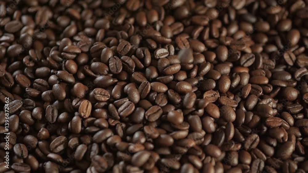 A pile of coffee beans with a lot of them being brown. The beans are spread out and are not in a uniform shape A pile of coffee beans with a lot of them being brown. The beans are spread out and are not in a uniform shape