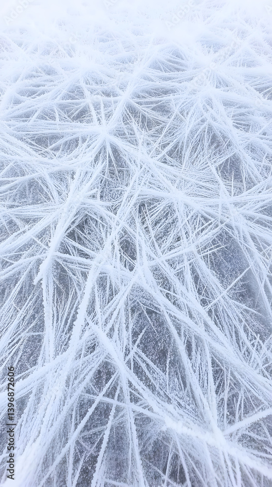 Obraz premium Ice Crystals: Winter's Frozen Art