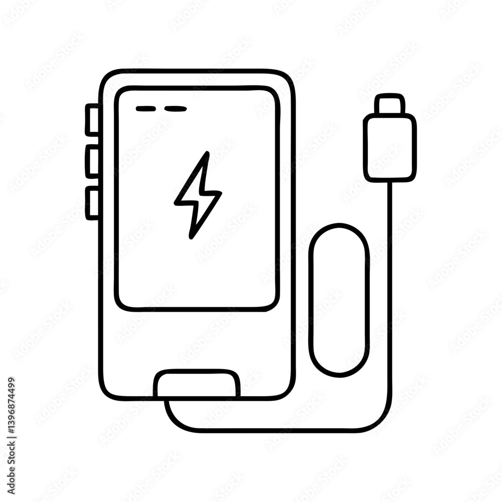 portablecharger icon, portablecharger line art - simple line art of portablecharger, perfect for portablecharger logos and icons portablecharger icon, portablecharger line art - simple line art of portablecharger, perfect for portablecharger logos and icons