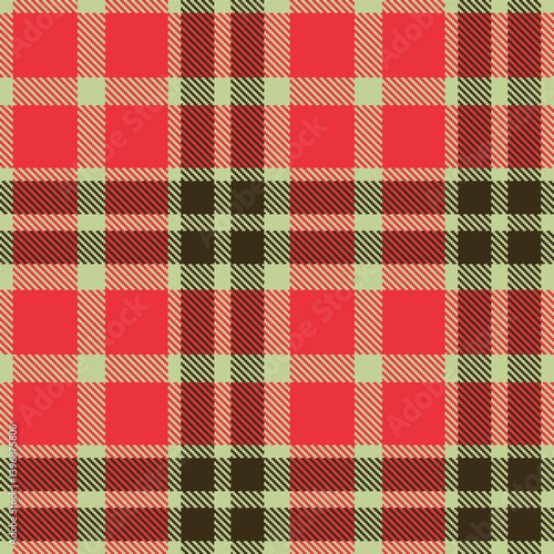 Wallpaper Mural Rustic pale olive and Mellow light red Seamless Tartan Textile Design Torontodigital.ca