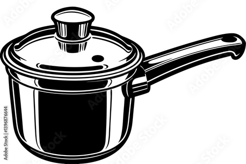 High-quality cooking equipment vector illustration featuring essential kitchen tools and utensils, perfect for culinary-themed designs, restaurant branding, recipe blogs, menus, and food packaging. Th