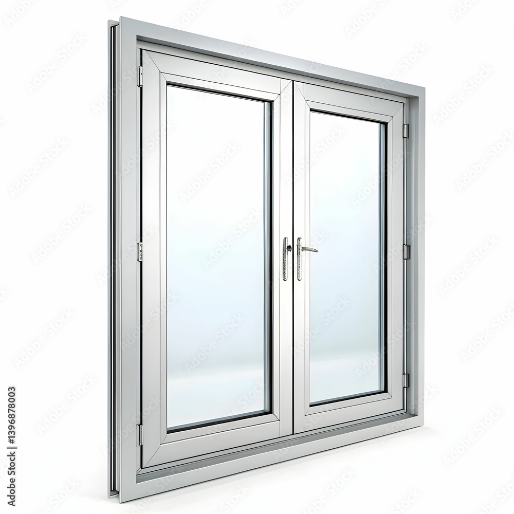 alumiun window isolated on transparent background- alumiun window isolated on transparent background-