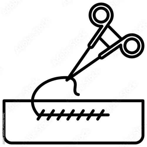 Surgical Stitch Icon