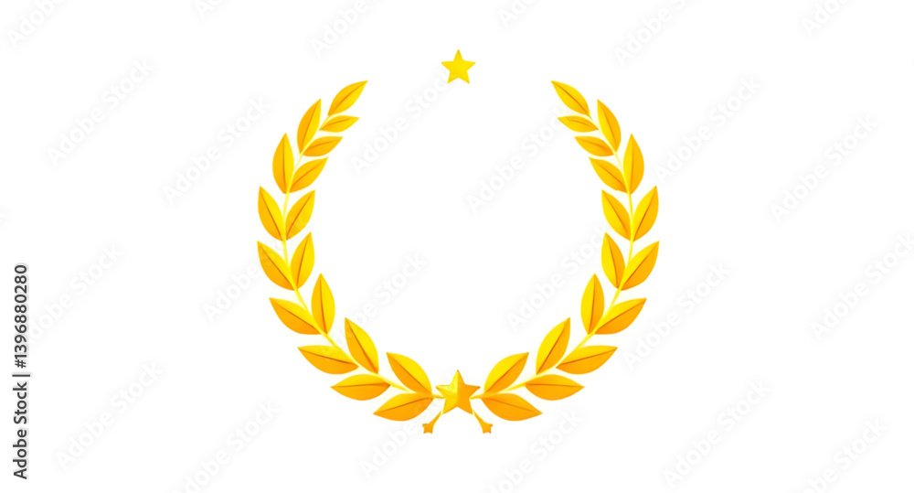 laurel wreath illustration icon laurel wreath illustration icon