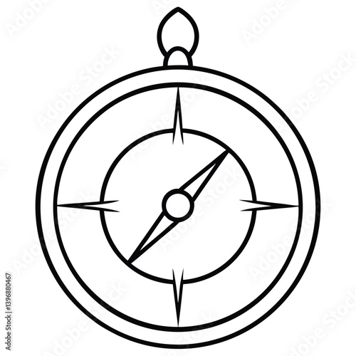 Obraz na płótnie Compus vector isolated on a white background w salonie