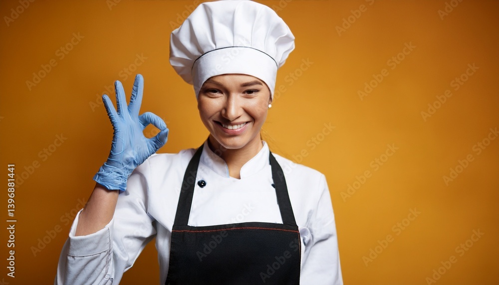 young woman chef