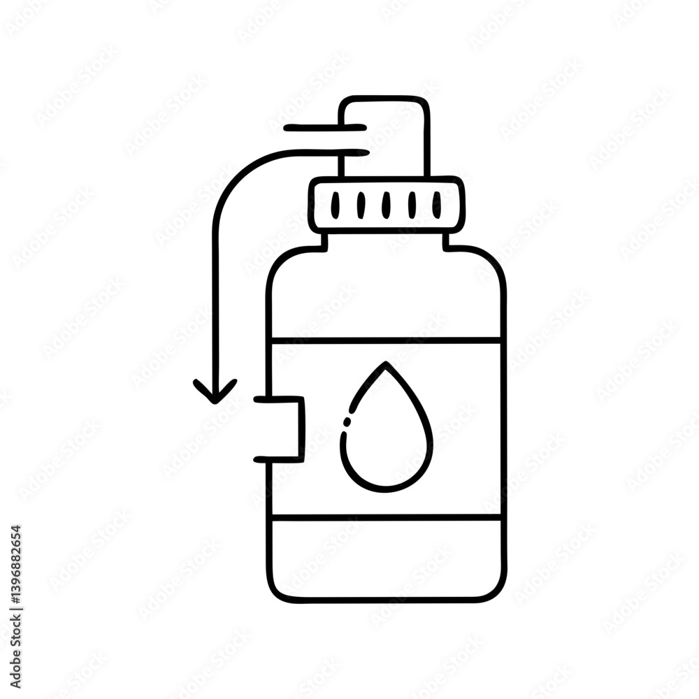 refillablebottle icon, refillablebottle line art - simple line art of refillablebottle, perfect for refillablebottle logos and icons refillablebottle icon, refillablebottle line art - simple line art of refillablebottle, perfect for refillablebottle logos and icons