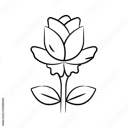 A sketchy style icon of wedding flower, ready for premium use