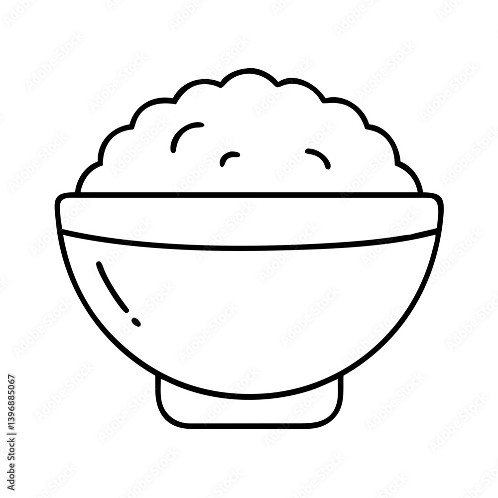 ricebowl icon, ricebowl line art - simple line art of ricebowl, perfect for ricebowl logos and icons ricebowl icon, ricebowl line art - simple line art of ricebowl, perfect for ricebowl logos and icons
