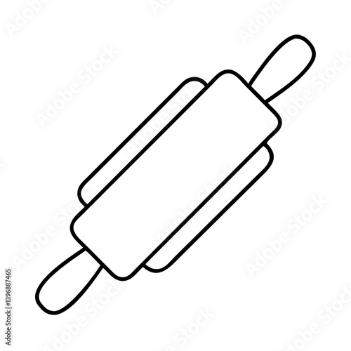rollingpin icon, rollingpin line art - simple line art of rollingpin, perfect for rollingpin logos and icons