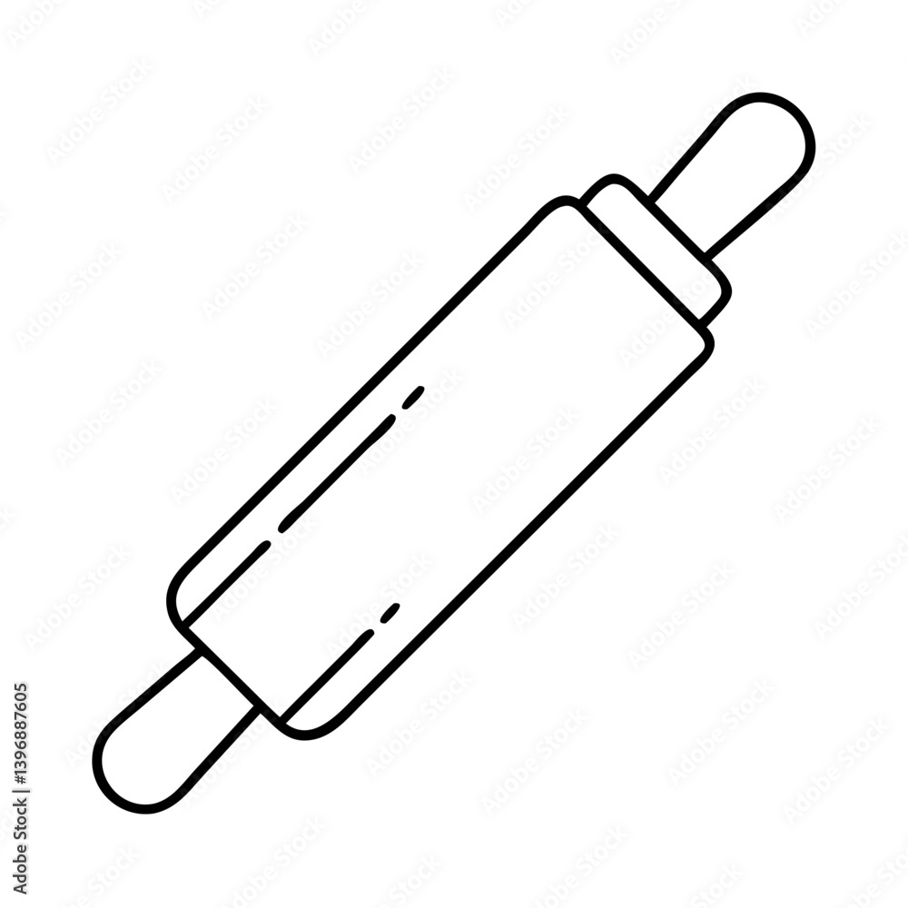 rollingpin icon, rollingpin line art - simple line art of rollingpin, perfect for rollingpin logos and icons rollingpin icon, rollingpin line art - simple line art of rollingpin, perfect for rollingpin logos and icons