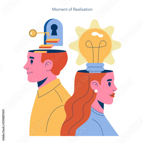 FOBO. Flat Vector Illustration