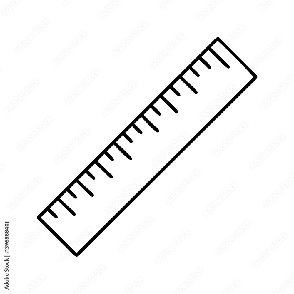 ruler icon, ruler line art - simple line art of ruler, perfect for ruler logos and icons ruler icon, ruler line art - simple line art of ruler, perfect for ruler logos and icons