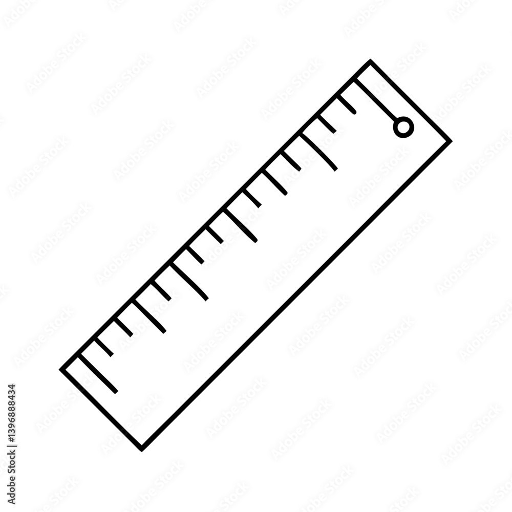 ruler icon, ruler line art - simple line art of ruler, perfect for ruler logos and icons ruler icon, ruler line art - simple line art of ruler, perfect for ruler logos and icons