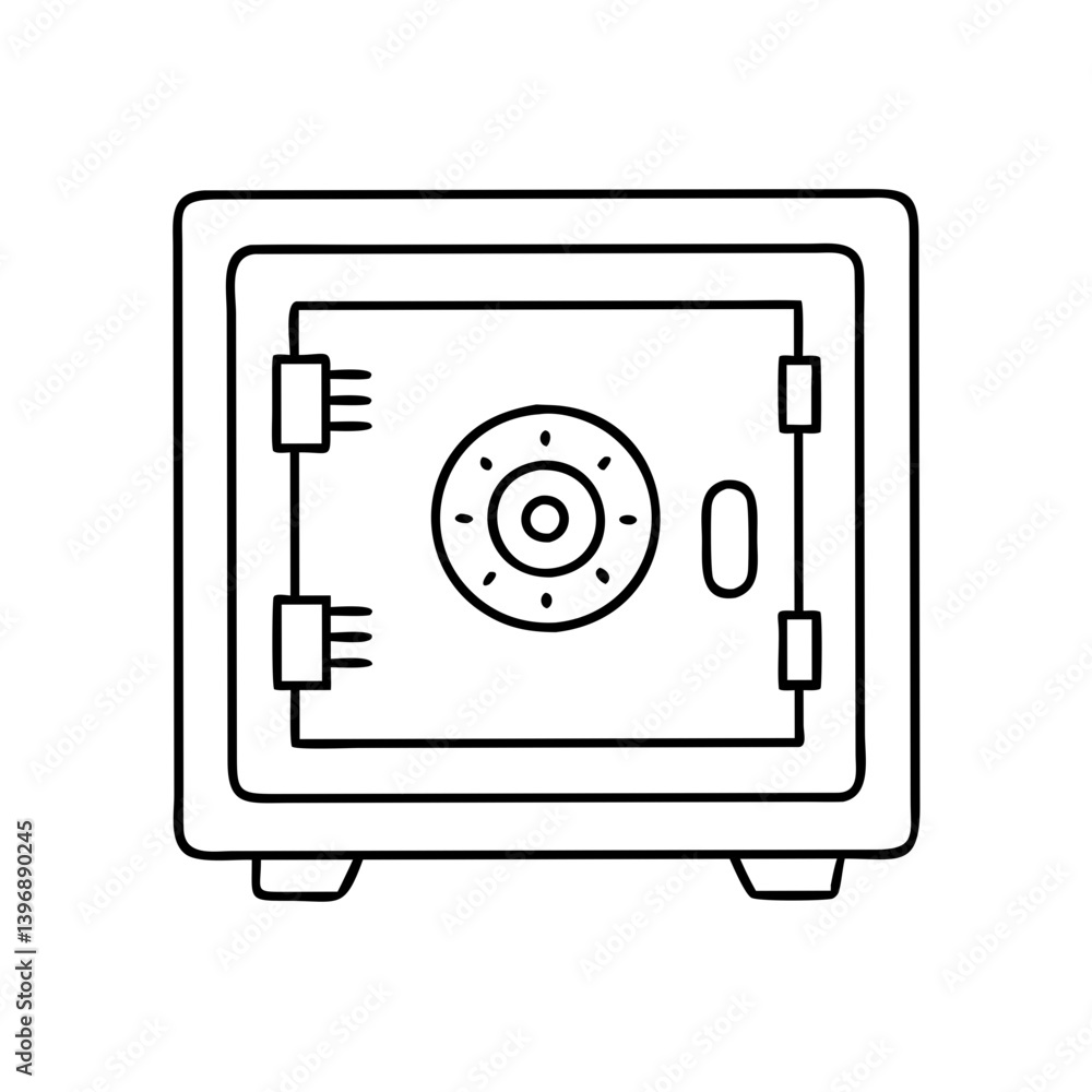safevault icon, safevault line art - simple line art of safevault, perfect for safevault logos and icons safevault icon, safevault line art - simple line art of safevault, perfect for safevault logos and icons