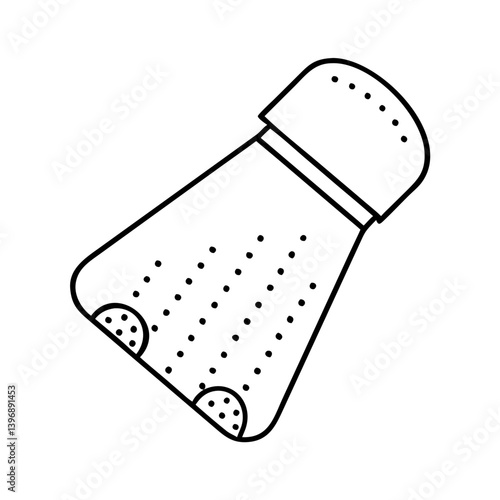 saltshaker icon, saltshaker line art - simple line art of saltshaker, perfect for saltshaker logos and icons