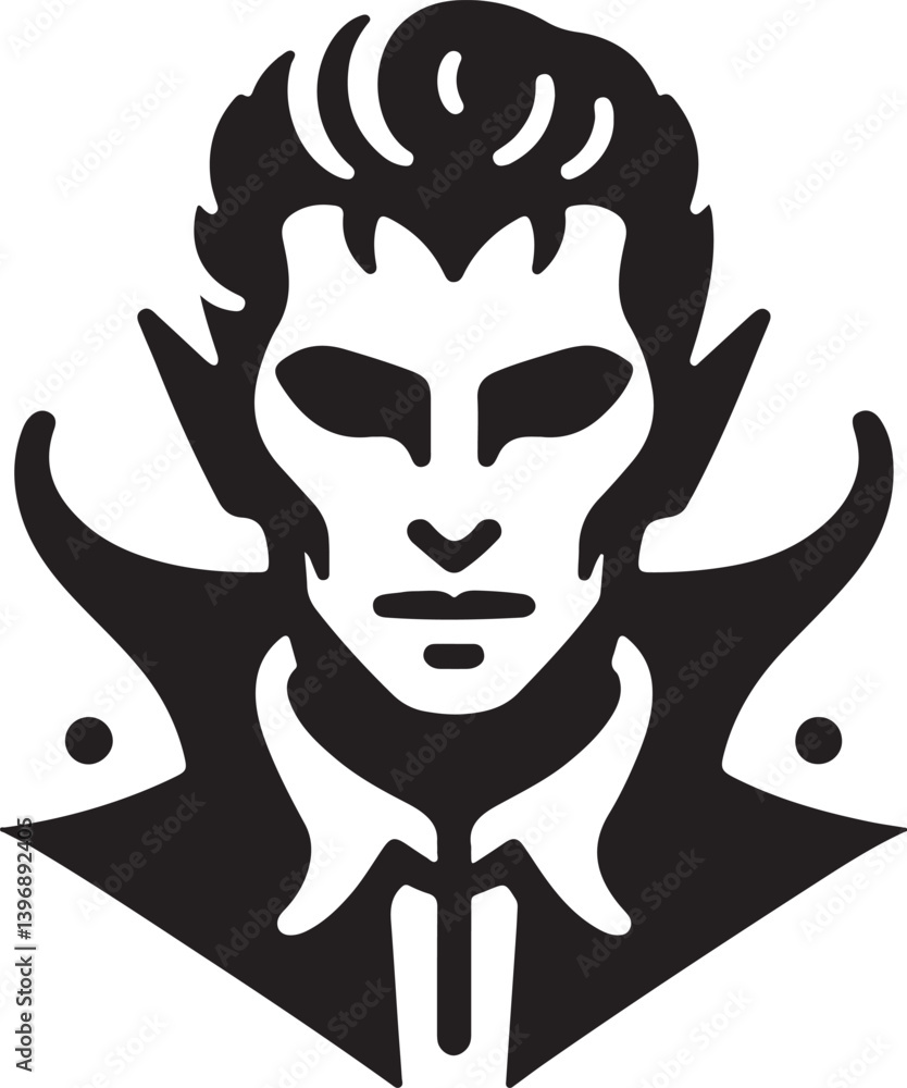 Obraz premium Halloween Vampire Vector Illustration