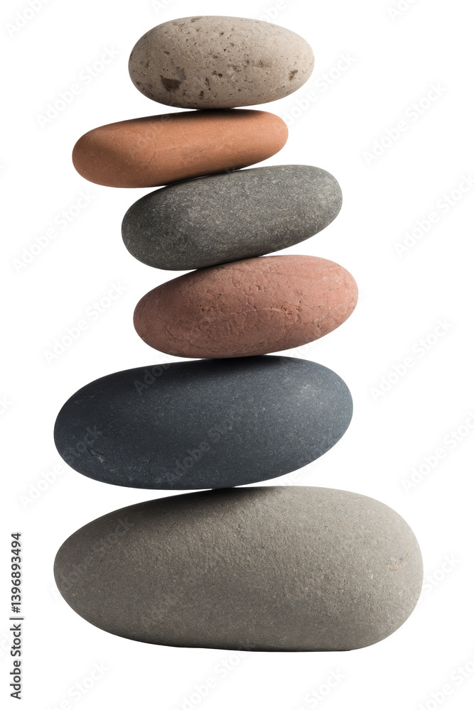 stacked stones on white background: balance and harmony stacked stones on white background: balance and harmony