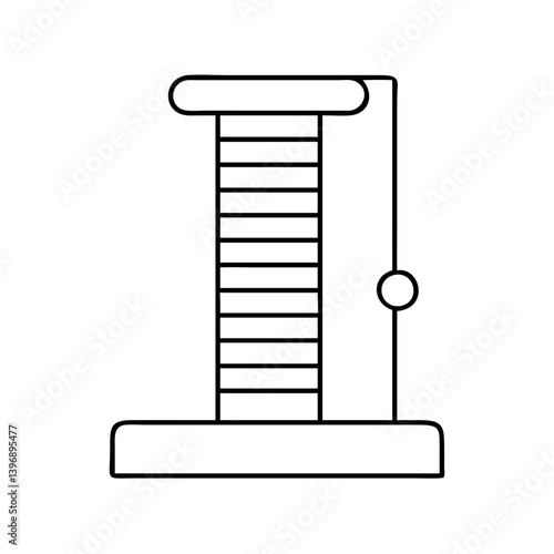 scratchingpost icon, scratchingpost line art - simple line art of scratchingpost, perfect for scratchingpost logos and icons