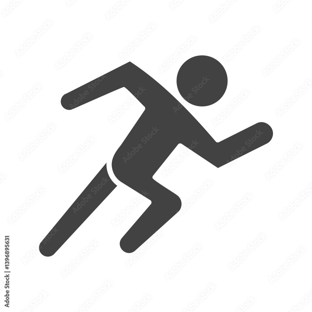 Running icon vector image. Suitable for mobile apps, web apps and print media. Running icon vector image. Suitable for mobile apps, web apps and print media.