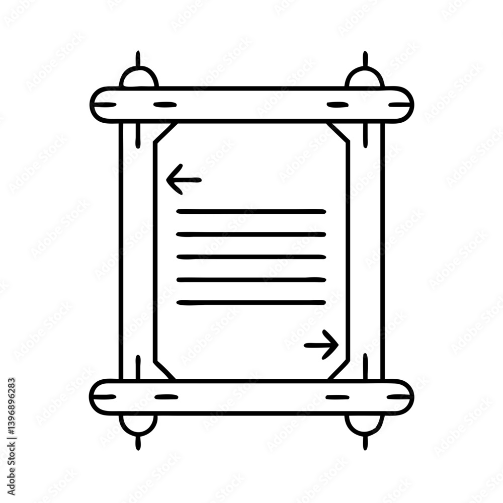 scroll icon, scroll line art - simple line art of scroll, perfect for scroll logos and icons scroll icon, scroll line art - simple line art of scroll, perfect for scroll logos and icons