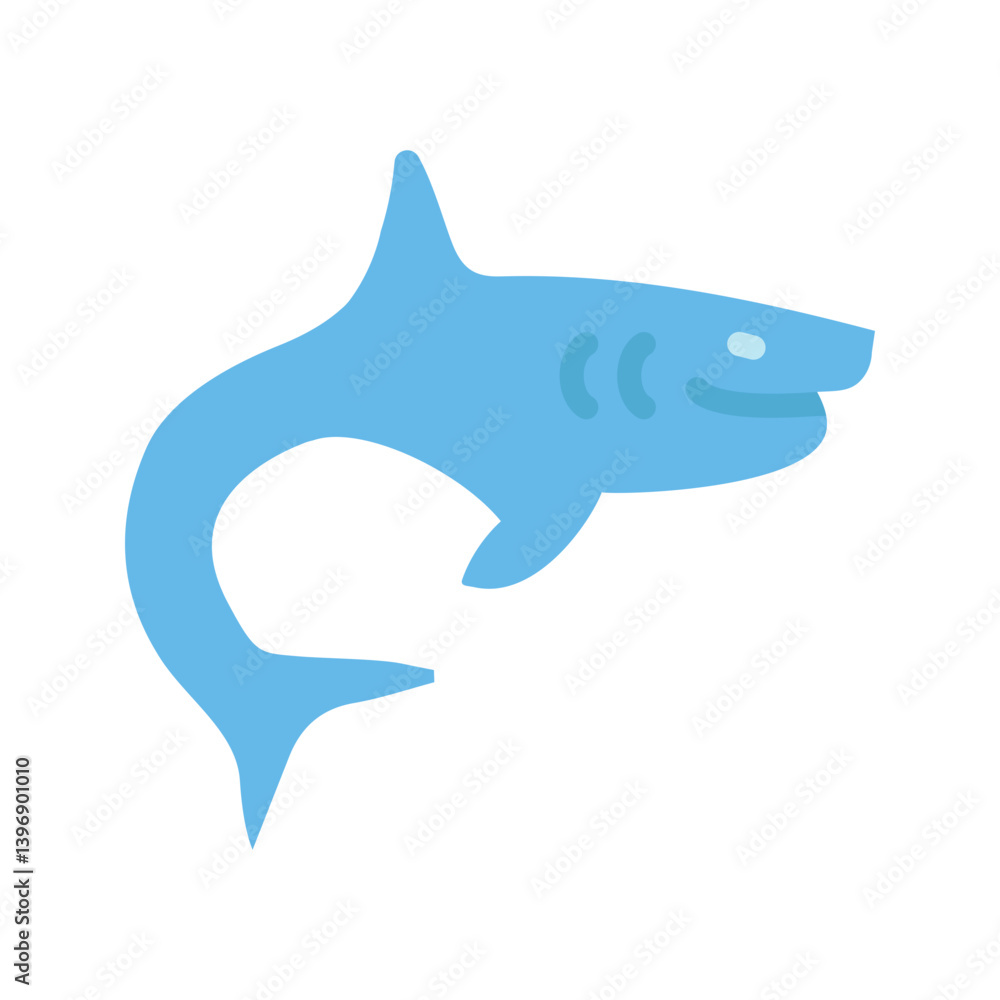 Shark II icon vector image. Suitable for mobile apps, web apps and print media. Shark II icon vector image. Suitable for mobile apps, web apps and print media.