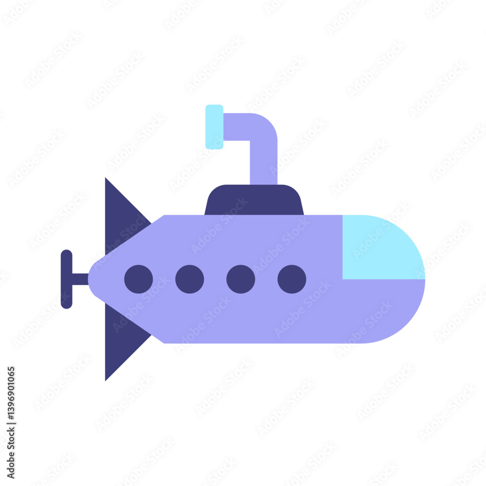 Submarine icon vector image. Suitable for mobile apps, web apps and print media. Submarine icon vector image. Suitable for mobile apps, web apps and print media.