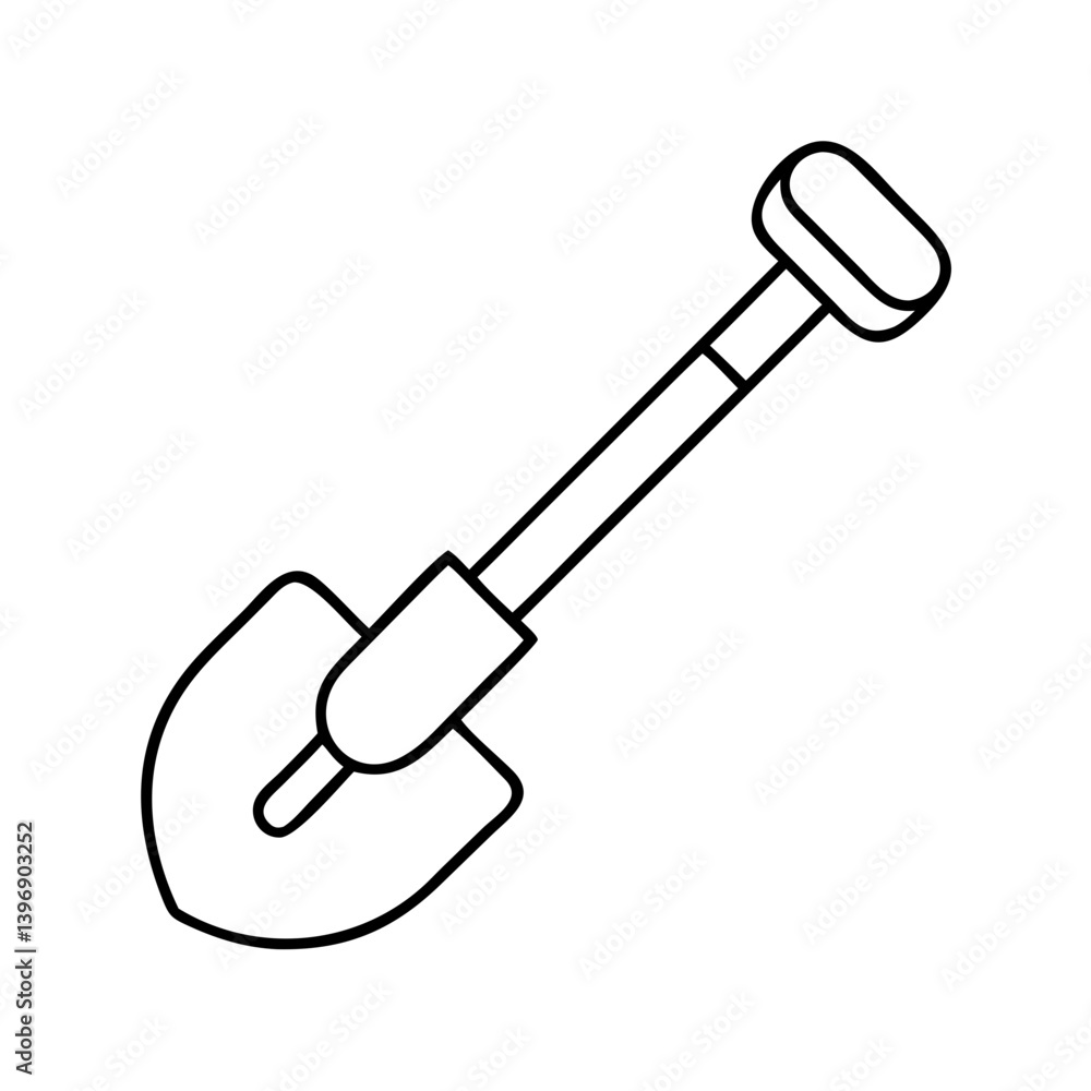 shovel icon, shovel line art - simple line art of shovel, perfect for shovel logos and icons shovel icon, shovel line art - simple line art of shovel, perfect for shovel logos and icons