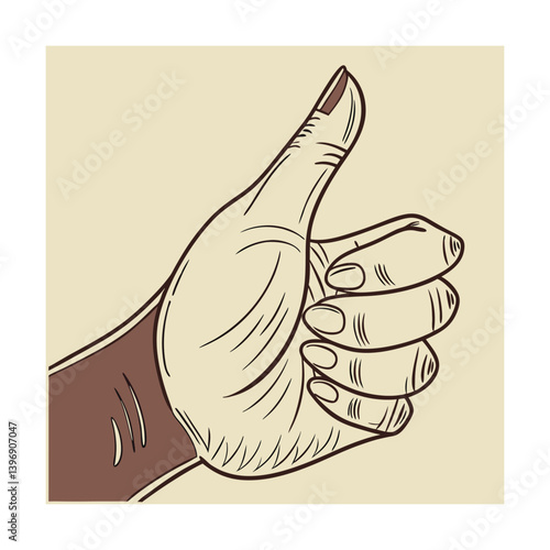 thumb up and down
