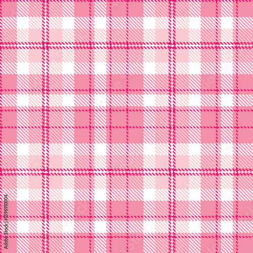 Vintage cerise Seamless Tartan with Warm rosa accents Textile Design