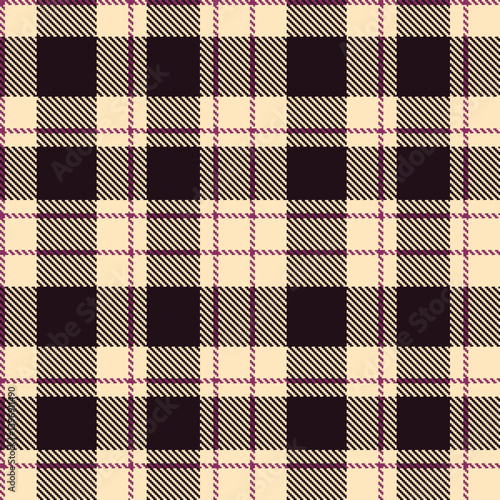 Wallpaper Mural Elegant Highland light peach & Deep velvet Seamless Tartan Textile Design Torontodigital.ca