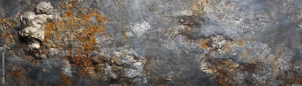 Fototapeta premium Oxidized Metal Texture: A captivating close-up of a weathered metal surface revealing a mesmerizing interplay of rust, oxidation, and gray hues.