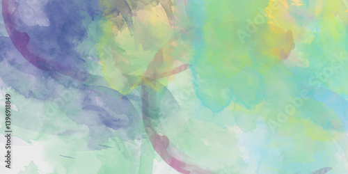 Abstract pastel colors watercolor background. Textured abstract bright watercolor stains background. Abstract artistic background print decorative art design wallpaper painting.