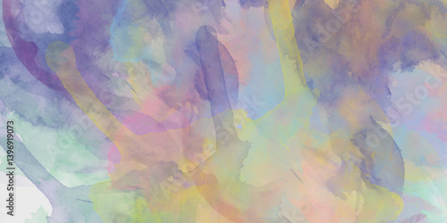 Abstract pastel colors watercolor background. Textured abstract bright watercolor stains background. Abstract artistic background print decorative art design wallpaper painting.