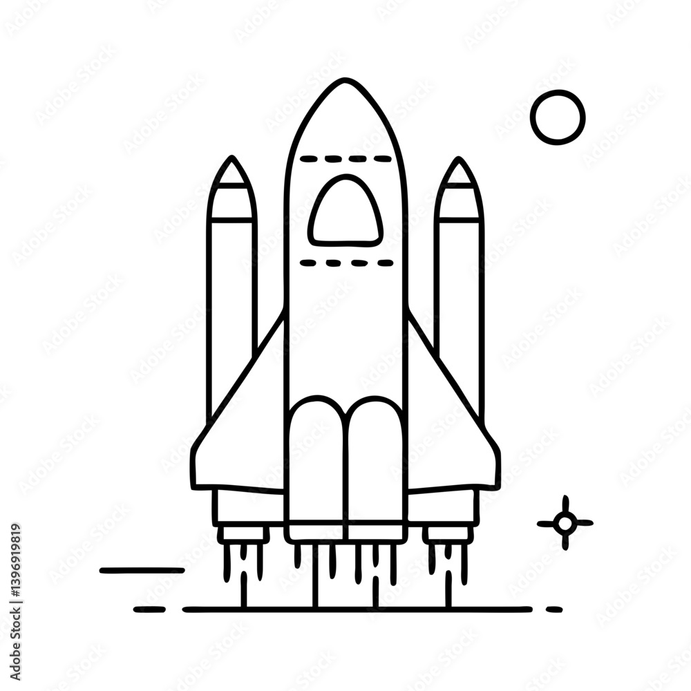 spaceshuttle icon, spaceshuttle line art - simple line art of spaceshuttle, perfect for spaceshuttle logos and icons spaceshuttle icon, spaceshuttle line art - simple line art of spaceshuttle, perfect for spaceshuttle logos and icons